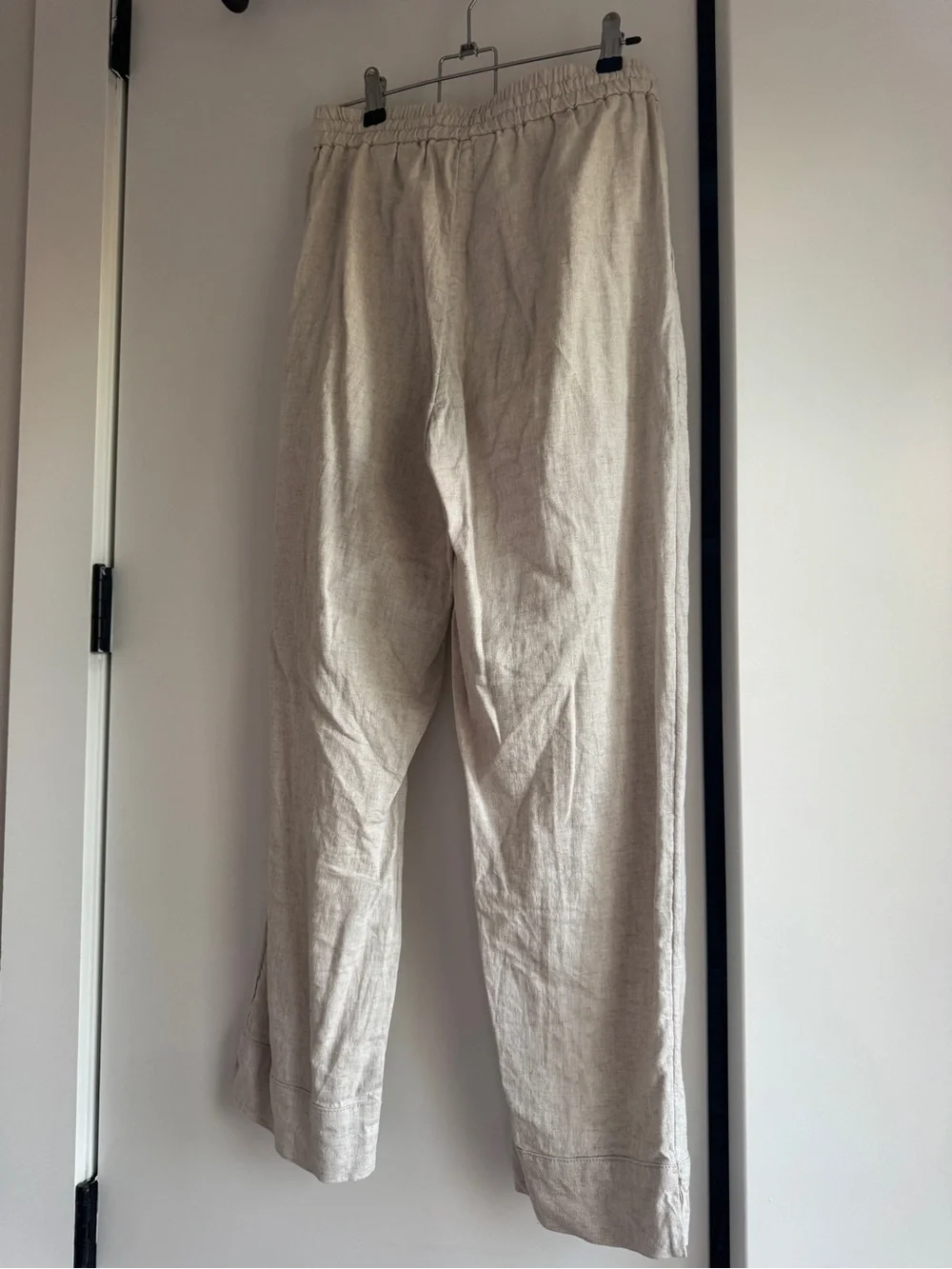 Banana Republic Linen Blend Drawstring Pants in Light Beige
